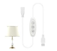 Quorvex Dimmer Strisce LED,Controller di Luminosità Lampada a 3 Pulsanti,Regolatore a 8 Livelli per Insegne Neon - Per La Maggior Parte Degli Apparecchi, Casa, Riunioni Di Famiglia, Studio, Guardare