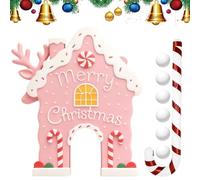 Quorvex Gioco Di Golf A Tema Pan Di | Set Gioco Gingerbread Festival Natalizio,Set Giocattoli Mini Golf Casa,Per Famiglia Giardino Vacanza Soggiorno Campeggio Festa Raduno Esterno Interno Picnic