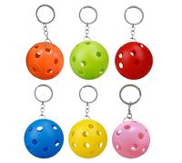 Quorvex Portachiavi Pickleball | Charm Portatile Da Collezione | Ciondolo Portachiavi Pickleball Decorativo,Per Borsa A Spalla Zaino Cartella Giocatori Adulti Donne Amanti Dello Sport Membri Della