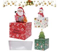 Quorvex Salvadanaio per il Natale | 3 Pezzi Contenitore Festivo Divertente Con 90 Buste | Salvadanaio per un Natale Felice - Regalo per Bambini Adulti Unisex Compleanno Festa