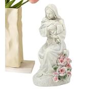 Quorvex Statua Madre Che Tiene Il Figlio | Statua Decorativa Con Luce - Scultura Da Scrivania Con Luce LED Per Tavolo Da Trucco