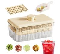 Quorvex Vassoio Per Ghiaccio Con Coperchio - Prodotto Per Ghiaccio In Freezer Con Copertura - Accessori Cucina, Attrezzi Per Preparare Bevande Fredde Come Succo Vino Caffè Bourbon