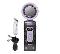 Quorvex Ventilatore personale portatile, portatile, con piastra di raffreddamento istantaneo, gadget di raffreddamento con luce LED regolabile, per sport, viaggi, ambienti interni, lavoro, notte