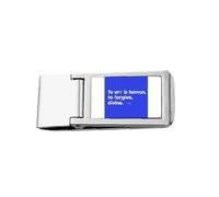 Quote Divine Forgive Human Error Slim Money Clip In Acciaio Titolare Tasca Portafoglio
