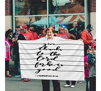 Quote Flag 3x5 FT Give Thanks to The for He is Good Word Outdoor Flags Large Welcome Yard Banners Home Garden Yard Lawn Decor Black White