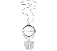 Quote I Major In Law Art Deco Fashion Pendant Angel Wings Rotante Collana Gioielli
