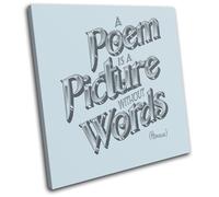Quote Inspirational Motivational Vintage SINGLE TELA parete arte foto stampa