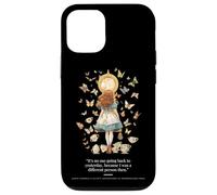 Quote Le avventure di Alice nel paese delle meraviglie di Lewis Carroll 1865 Custodia per iPhone 12/12 Pro