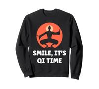 Quote Relaxation Qi-Gong Simple Smile It's Qi Time Qigong Felpa