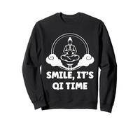Quote Relaxation Qi-Gong Simple Smile It's Qi Time Qigong Felpa