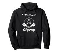 Quote Sport Minimalist Relaxation Qi Gong Simple Qigong Felpa con Cappuccio