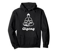 Quote Sport Minimalist Relaxation Qi Gong Simple Qigong Felpa con Cappuccio