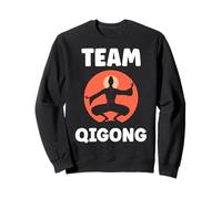 Quote Sport Minimalist Relaxation Qi Gong Simple Team Qigong Felpa
