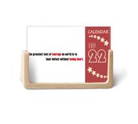 Quote The Greatest Test Is To Bear Sconfitta 2022 Calendario da tavolo Planner 12 mesi