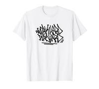 Quote Work Hard Tshirt Hiphop Graffiti Party Holidays lavoro Maglietta