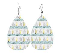 Quotes Let Your Dreams Set Sail Orecchino in Pelle Per Le Donne Orecchini A Goccia Orecchini In Pelle Alla Moda Orecchini Pendenti Gioielli Regali Per Mamma Moglie Figlie