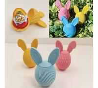 Quoti3d Set di 3 uova vuote decorative - compatibili Kinder Joy - riutilizzabili