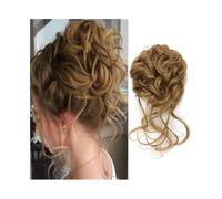 Quotidiano Chignon morbido e spettinato, sintetico, ondulato, riccio, elastico, con estensione for coda di cavallo finta Parrucche(6)