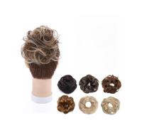 Quotidiano Chignon spettinato e riccio, elastico for capelli veri, chignon spettinato Parrucche(6)