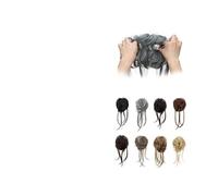 Quotidiano Extension for capelli sintetici elastici, chignon riccio spettinato, scrunchie con code dritte Parrucche(2-171T613)