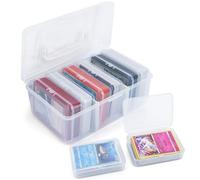 QUOTRE 14 Pezzi Scatola Porta Carte, Deck Box Magic Trasparente, Porta Carte MTG, TCG, Yu-Gi-Oh, Gamegenic Deck Box per Trading Card Storage