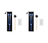 Qupdjxukis 2X Diapason Nel Lega di Alluminio 128Hz con per Il Test del Nervoso Sound Healing Therapy Health Care