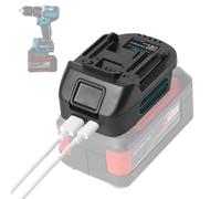 QUPERR EIN18MT Adattatore batteria USB per Einhell 18V, compatibile con Makita 18V, convertitore con porta di ricarica USB/Tipo-C