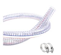 QuQuyi Tubo flessibile in PVC resistente ad alta pressione, resistente ai raggi UV, resistente agli agenti chimici, in vinile, diametro interno 2,5 cm x diametro esterno 3,1 m