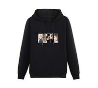 QURUMBAGH Bigbang Made Let's Not Fall in Love Mens Hoodies Pullover Hoody Black Sweatershirt L