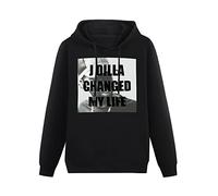 QURUMBAGH J Dilla The Greatest Ever J Dilla Hip Hop Mens Hoodies Pullover Hoody Black Sweatershirt S