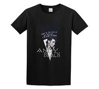 QURUMBAGH Mayday Cool Andy Black Musician Print Unisex T-Shirts Men Tee Cotton Tops Black Shirt XL