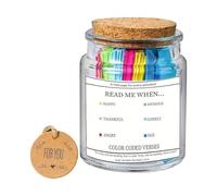 Qurygin Barattolo con scritta in lingua inglese "Quran Scripture", 6,5 x 9 cm, con scritta "Read Me When, Verse" (lingua italiana non garantita)
