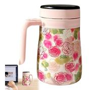 Qurygin Caraffa termica da 550 ml, caraffa termica per caffè, tè, infusore rimovibile, caraffa per acqua calda, per feste, caffè e tè a casa