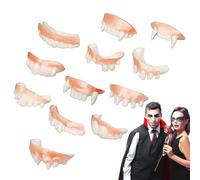 Qurygin Denti finti da vampiro, zanne di Halloween, protesi spaventose lavabili, per scherzi in maschera, accessori per tutti i giorni, alla moda, feste in costume, Halloween