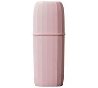 Qurygin Portaspazzolino da viaggio, tazza portatile da viaggio con coperchio, antipolvere, per riporre dentifricio in hotel, bambini e adulti