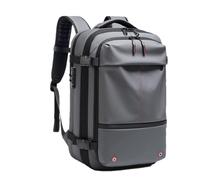 Qurygin Zaino sottovuoto da viaggio | Airpack espandibile da 60 litri con scomparto per computer | Imballaggio sottovuoto in tessuto Oxford, impermeabile, separazione asciutta e bagnata per lavoro