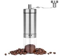 Qusedwey 1 PCS Macinino da caffè Manuale, Macinino da caffè Manuale in Acciaio Inossidabile con Manico Pieghevole, Macinacaffè Regolabile