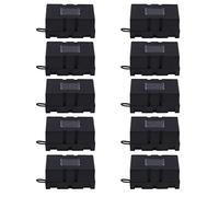 Qusedwey 10Pcs ANS-8 Base per Piastra di Sicurezza Scatola Dei Fusibili per Autoveicoli Nera