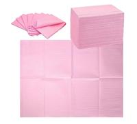 Qusedwey 125 Pezzi di Asciugamani da Tavola Usa e Getta per Nail Art, 13 X 17 Pollici, di Carta Impermeabili per Nail Art, Cuscinetti Puliti per Tatuaggi Rosa
