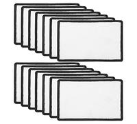 Qusedwey 14 Pezzi Toppe per Sublimazione nel Tessuto Bianca da Stiro Toppe Rettangolari nel Bianca Toppe per Riparazioni di Tessuti per Vestiti, Cappelli