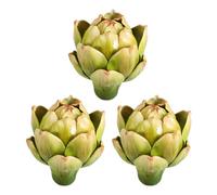 Qusedwey 3 Pezzi di Carciofo Artificiale Verde Plastica Fiore Finto Carciofo Finto per La Decorazione della Tavola della Festa Nuziale nel Casa