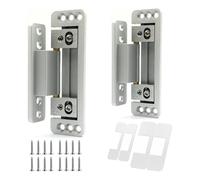 Qusedwey Cerniere per Porte Nascoste, 2 Confezioni di Cerniere per Porte Nascoste Regolabili, Portata 110 Libbre, Cerniere Nascoste Resistenti per Porte Segrete