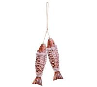Qusedwey Ciondolo in Legno A Forma di Pesce, Insegna Decorativa per la Spiaggia e Placca, Mini Decorazione per la Casa, Durevole, Facile da Installare, Facile da Usare.