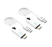 Qusedwey di Prolunga Wireless Compatibile 5G 30M Adattatore Display per Trasmettitore e Ricevitore Audio Video per PC con Fotocamera () Durevole Facile da Usare