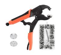 Qusedwey Kit Chiusure Un Scatto per Impieghi Gravosi + Kit Bottoni Un Pressione per Tela, Bottoni Un Pressione per Copertura Barca, Kit Scatto per Moquette con Strumento Impostazione Barca