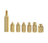 Qusedwey Kit di Inserimento del Dado Incorporato In 7 Pc Set di Inserisci Punta di Saldatura Testa M2 M2.5 M3 M5 M6 Filo di Fusione Calda
