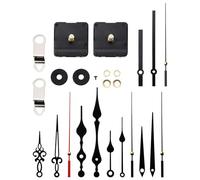 Qusedwey Meccanismo di Movimento 'Orologio al Quarzo DIY con Albero Lungo da 32 Mm con 5 Diverse Coppie di Lancette Sostituzione delle Parti di Riparazione 'Orologio da Parete