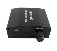 Qusedwey MIC-1000 Amplificatore Audio Microfono A Condensatore Amplificatore Guadagno 1000 Volte Amplificazione Scheda Preamplificatore Segnale Audio Stereo