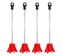 Qusedwey Miscelatore per A 4 Pezzi da 11 Pollici, Allegato per Miscelatore A 4 Pezzi da Trapano da 1 Gallone per Resina Epossidica, In Plastica e Metallo per la Maggior Parte Dei Trapani