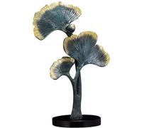 Qusedwey Nordic Ginkgo Biloba Ornamento Foglia Scultura Decorazioni per la Casa Soggiorno Ufficio Ornamento in Resina Accessorio DesktopDecor CraftsUna Facile Installazione Facile da Usare